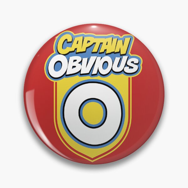 Item preview, Captain Obvious designed and sold by VinagreShop.