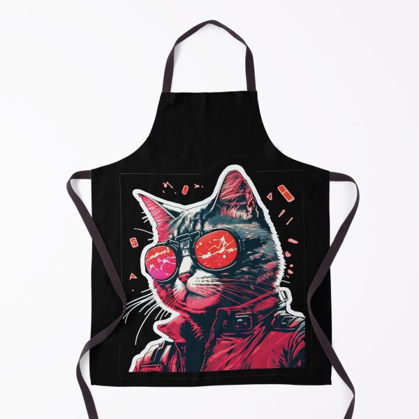 Item preview, Cyberpunk neon cat #12 designed and sold by PhiloSophyEye.