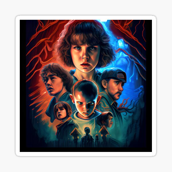 Artikel-Vorschau von Stranger-Things-Collage, designt und verkauft von Alejandro  Vera Casas.