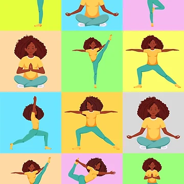 Artwork thumbnail, Yoga Graphics Collection by DesignUneed