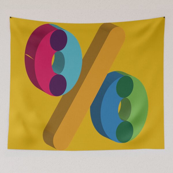 Item preview, Percentage sign design designed and sold by Creative-draw.