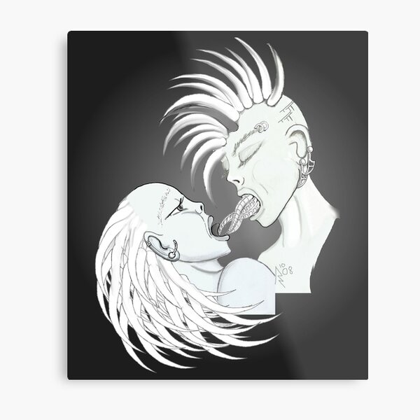 The kiss ('Prometheus 2.0') (Dwayne and Kula) Metal Print