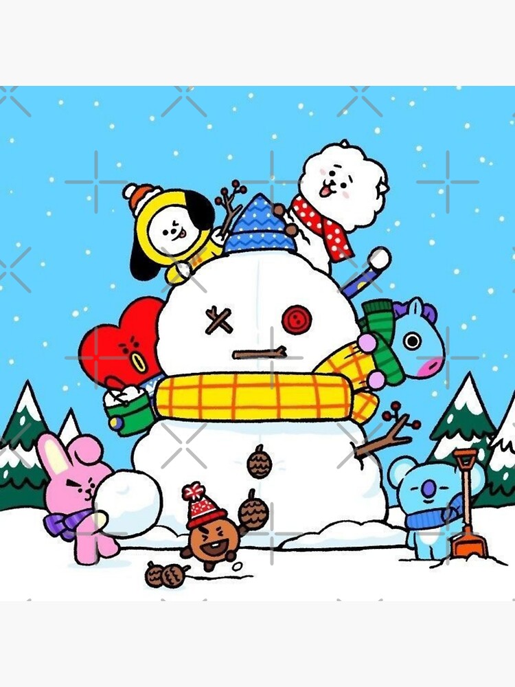 "BT21 Christmas " Sticker for Sale by KaRaSha Redbubble