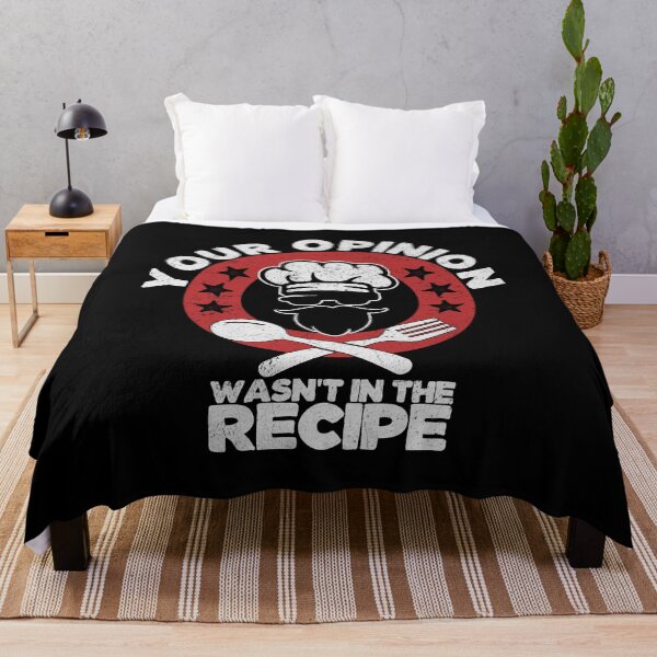 Item preview, Your Opinion Wasn't In The Recipe, Vintage Cooking Cook Chef designed and sold by fooderiffic.