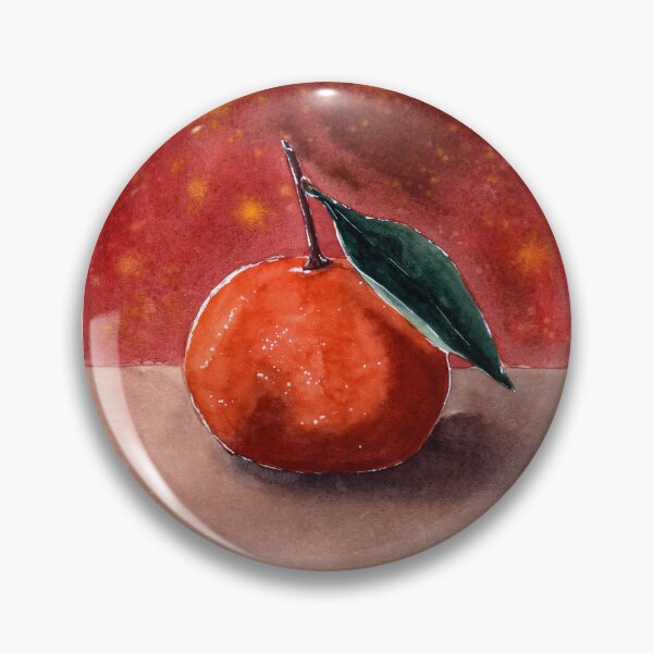 Item preview, Orange Mandarine - Watercolor Illustration designed and sold by Pattokarts.
