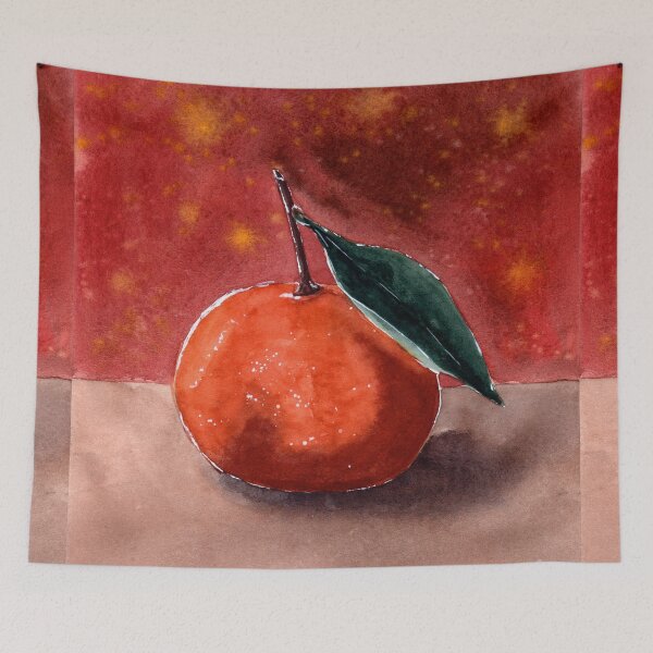 Item preview, Orange Mandarine - Watercolor Illustration designed and sold by Pattokarts.