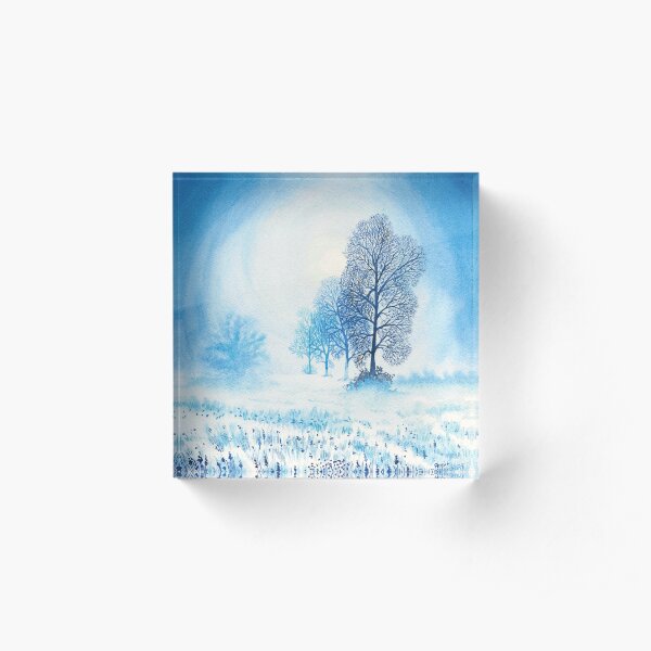 Misty Moon Acrylic Block