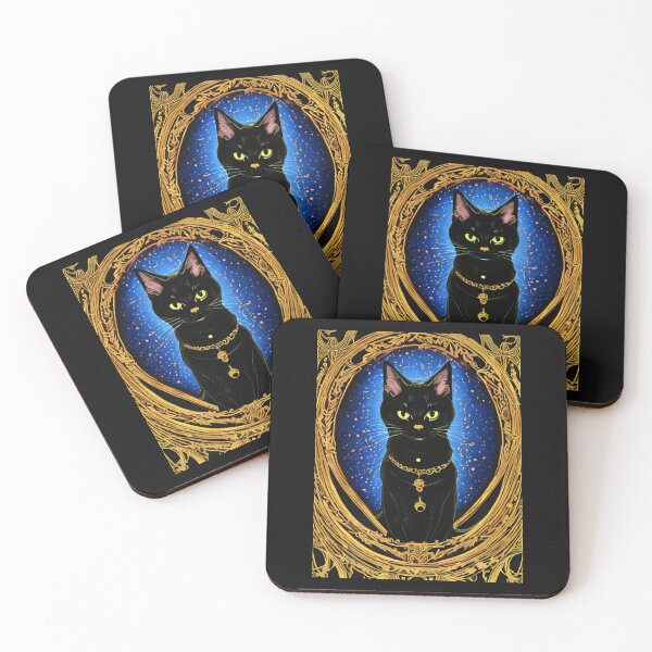 Item preview, Tarot Card Cat in Dark Graphic designed and sold by MotionWaves.