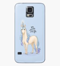 Funda/vinilo para Samsung Galaxy "Eres lo suficientemente fuerte" Unicornio