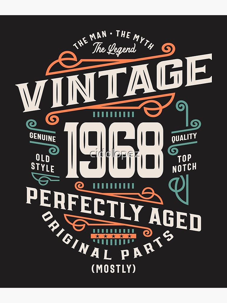 Retro The Man Myth Legend March 1969 50th Birthday Gifts 50