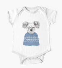 Winter koala Short Sleeve Baby One-Piece