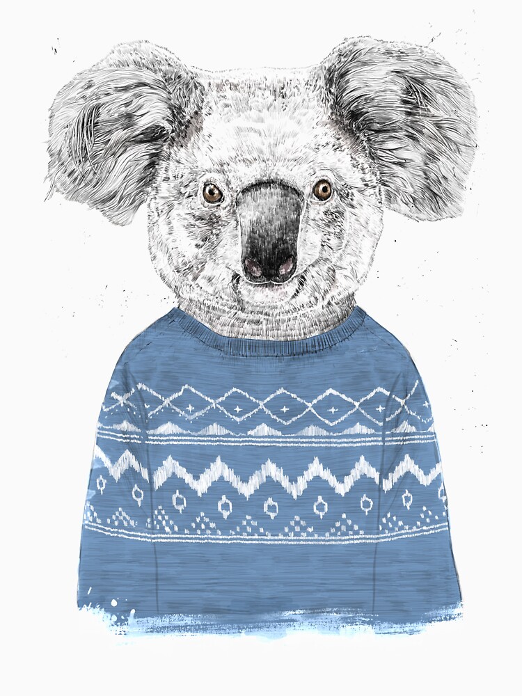 Aperçu 7 sur 7. T-shirt essentiel avec l'œuvre Koala d'hiver créée et vendue par soltib.