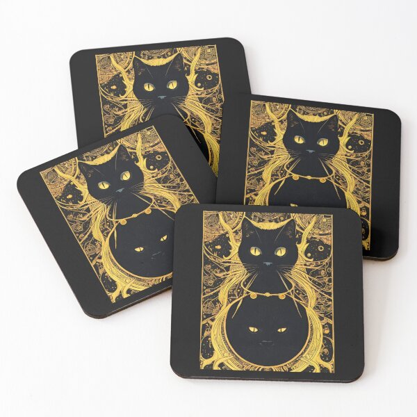 Item preview, Tarot Card Black Cat Graphic designed and sold by MotionWaves.