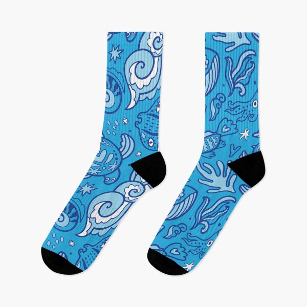 Item preview, Ocean life in blue designed and sold by PenguinHouse.