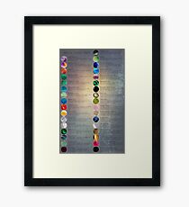 Heilende Kristallkarte Gerahmtes Wandbild