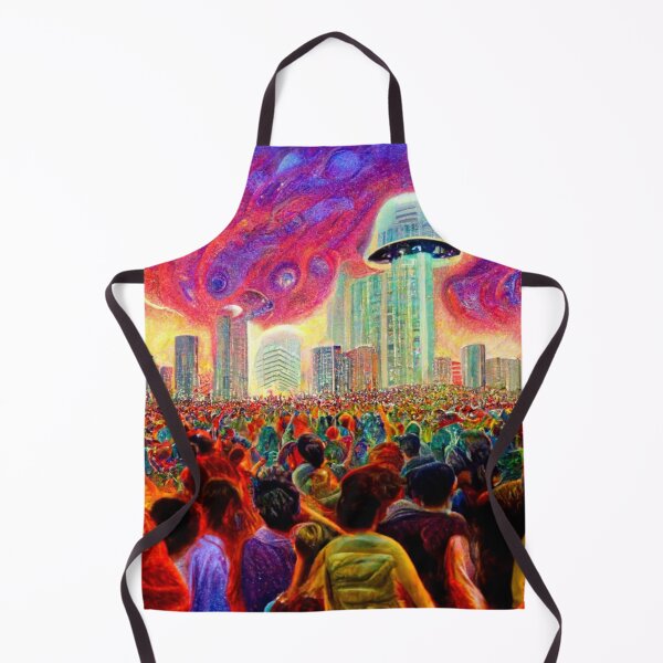 Item preview, Alien Invasion UFO Psychedelic Otherworldly Extraterrestrial Journey Unidentified Flying Object  designed and sold by Weirdarto.