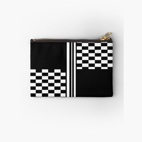 Item preview, Stylish Black and white check and stripes designed and sold by Auslandesign.