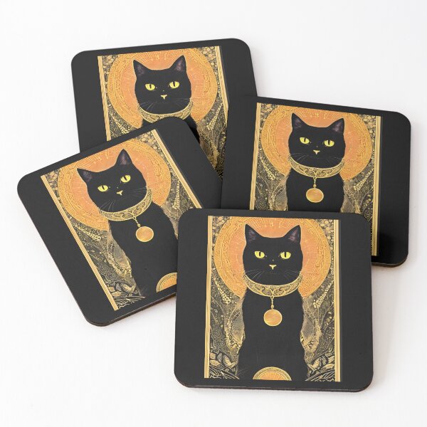 Item preview, Tarot Card Black Cat Graphic designed and sold by MotionWaves.