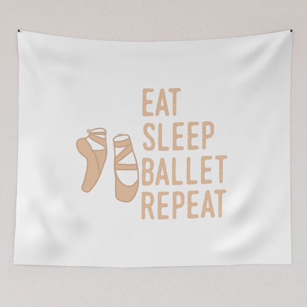 Item preview, Eat sleep ballet repeat designed and sold by DanceDeck.