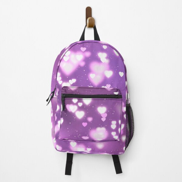 Item preview, Printed image of Shining Hearts Bokeh magenta pink designed and sold by JaReVa.