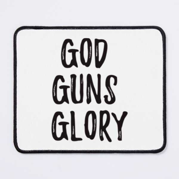 Item preview, God Guns Glory designed and sold by WeeThingsFiber.