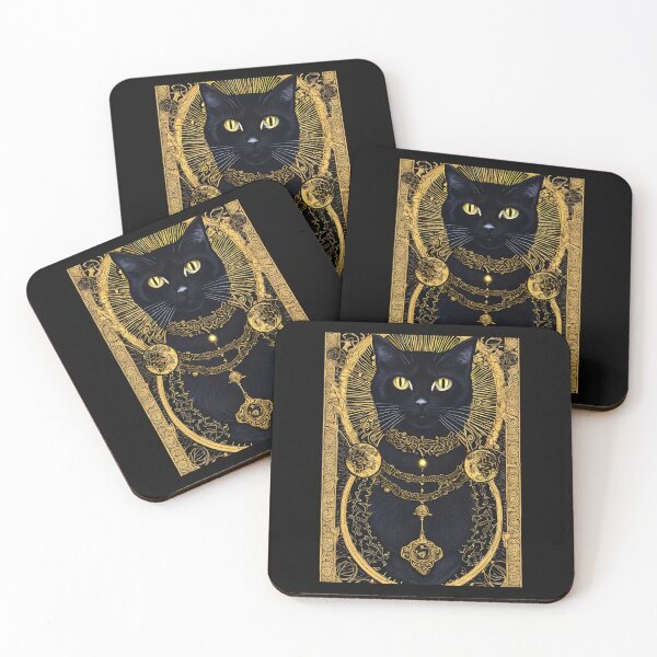 Item preview, Tarot Card Black Cat Graphic designed and sold by MotionWaves.