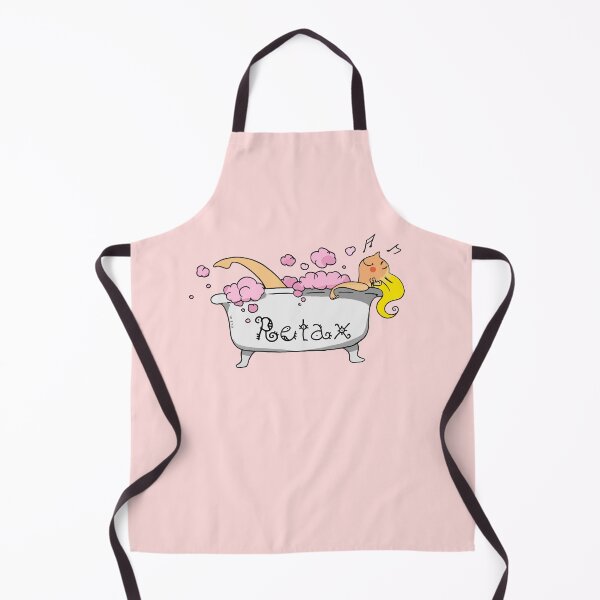 Item preview, relaxing bathroom girl designed and sold by CuteCartoon.