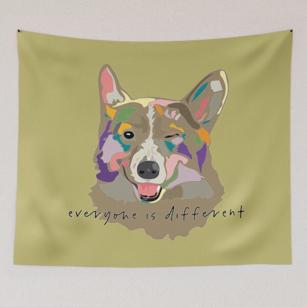 Item preview, everyone is different_wink dog_c2 designed and sold by Mimi Huang.