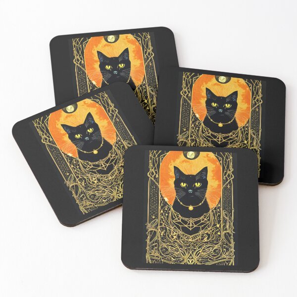 Item preview, Tarot Card Black Cat Graphic designed and sold by MotionWaves.