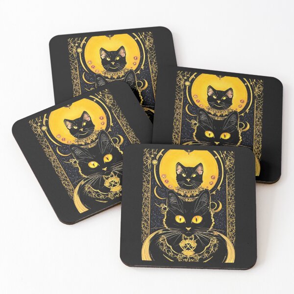 Item preview, Tarot Card Black Cat Graphic designed and sold by MotionWaves.