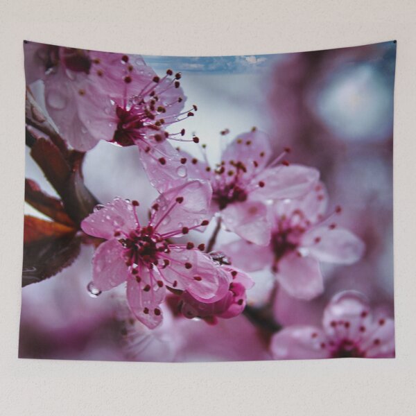 Item preview, Pink flowers in nature love designed and sold by Chikokie.