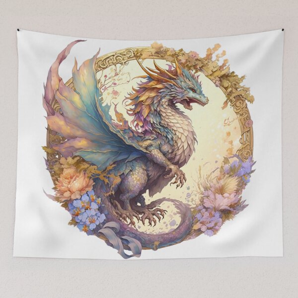 Item preview, Flowered Dragon designed and sold by MckennaiiShop.