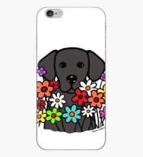 Vinilo o funda para iPhone Hermosas flores negras de Labrador