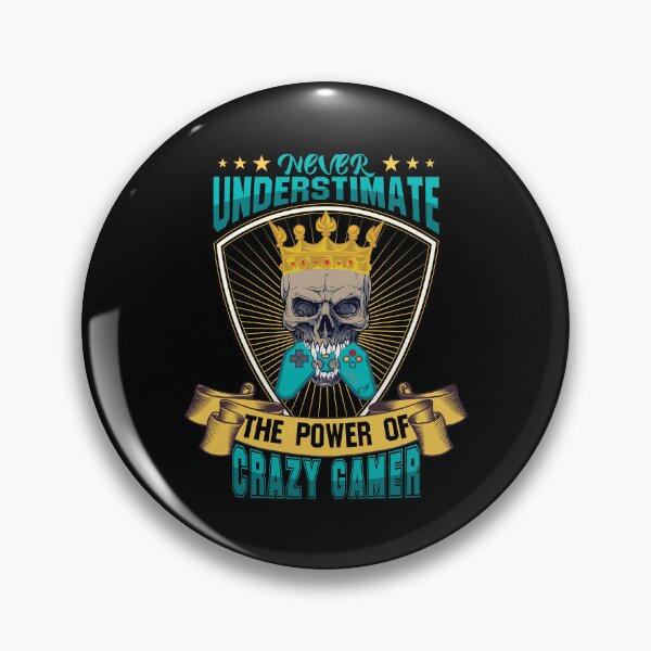 Item preview, Never Underestimate Gamer designed and sold by RockBeeDesigns.