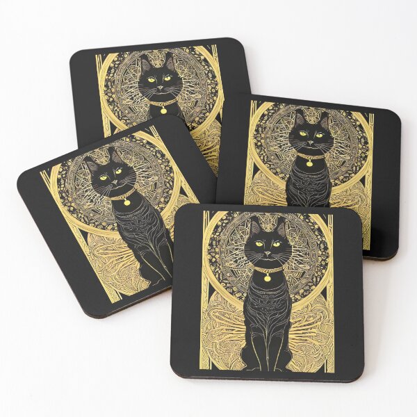 Item preview, Tarot Card Black Cat Graphic designed and sold by MotionWaves.