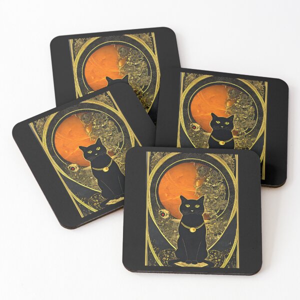 Item preview, Tarot Card Black Cat Graphic designed and sold by MotionWaves.