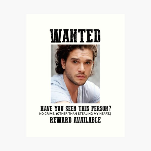 wanted: kit harington Art Print