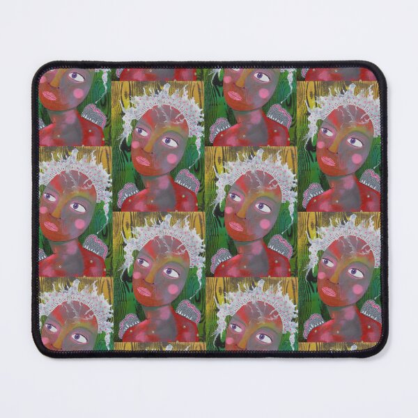 Item preview, Girl With Fuzzy Hair designed and sold by BeaOutsiderArt.