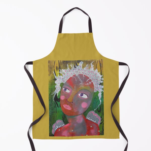 Item preview, Girl With Fuzzy Hair designed and sold by BeaOutsiderArt.