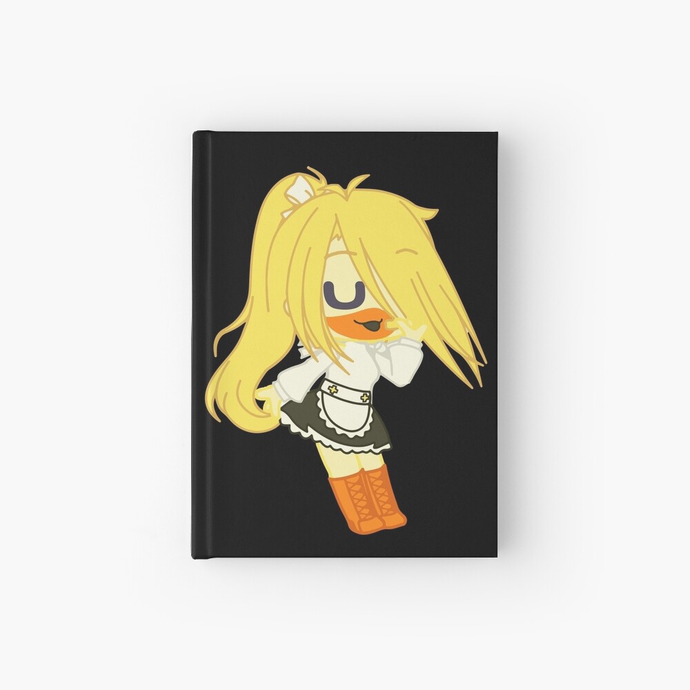 Cheerful Rock Singing Girl Gacha club - Singing Kitten Girl - Cheerful  Anime Gacha chibi girl Hardcover Journal by gachanime