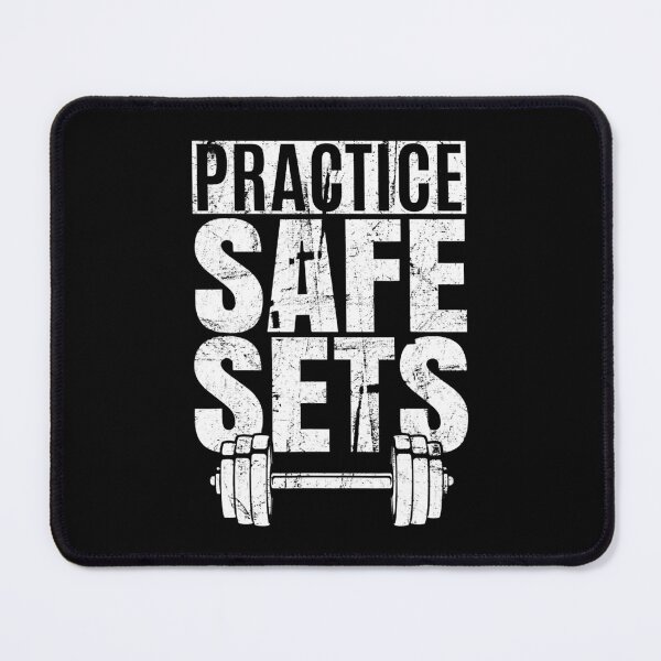 Item preview, Funny Practice Safe Sets Weightlifting designed and sold by GeorgiHeyward.