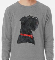 Sudadera ligera Tiro de cabeza de Schnauzer negro en miniatura