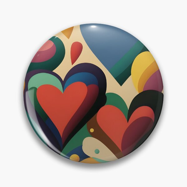 Item preview, Colorful hearts on colorful background designed and sold by randrdesign.