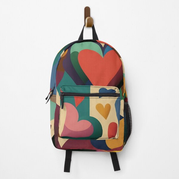 Item preview, Colorful hearts on colorful background designed and sold by randrdesign.
