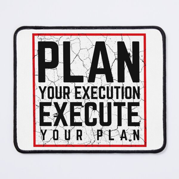 Item preview, Plan Your Execution Execute Your Plan white distressed 2 designed and sold by KingsManKind.