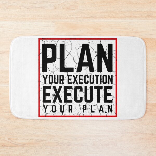 Item preview, Plan Your Execution Execute Your Plan white distressed 2 designed and sold by KingsManKind.