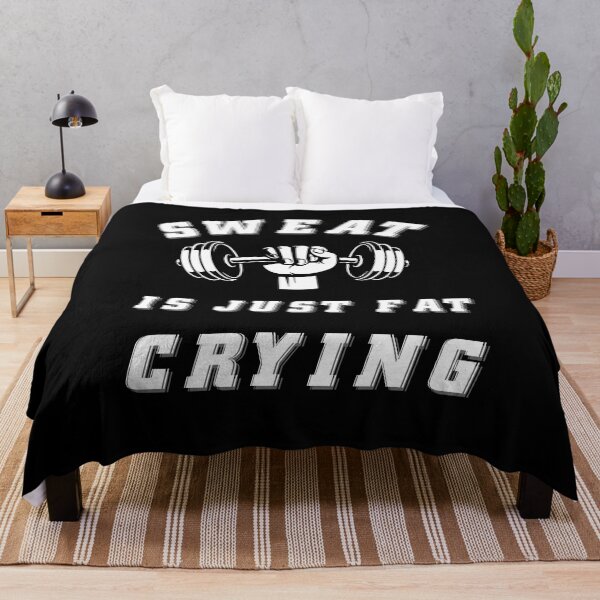 Item preview, Sweat Is Just Fat Crying - Bodybuilder - Funny Gym Quote designed and sold by ImagesDesigns.