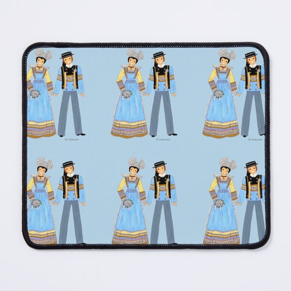 Item preview, Married from BRETAGNE, France. Color background designed and sold by Catherine Debusne.