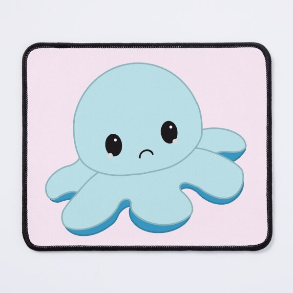 Item preview, Sad Blue Moody Reversible Octopus designed and sold by ShopBabyFace.