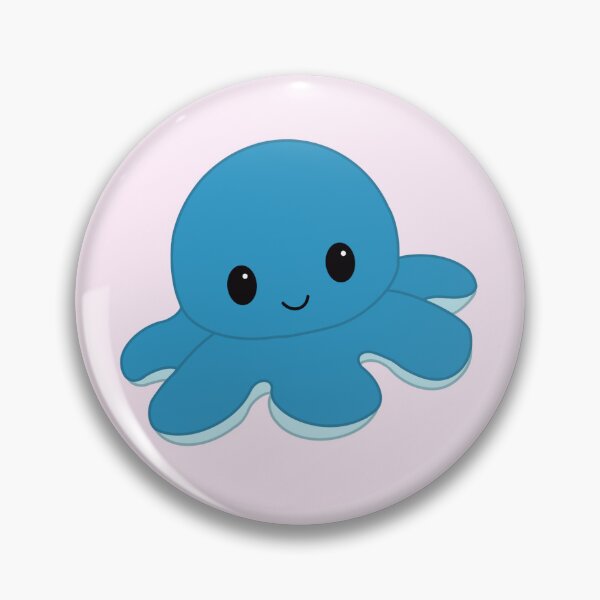 Item preview, Happy Blue Moody Reversible Octopus designed and sold by ShopBabyFace.